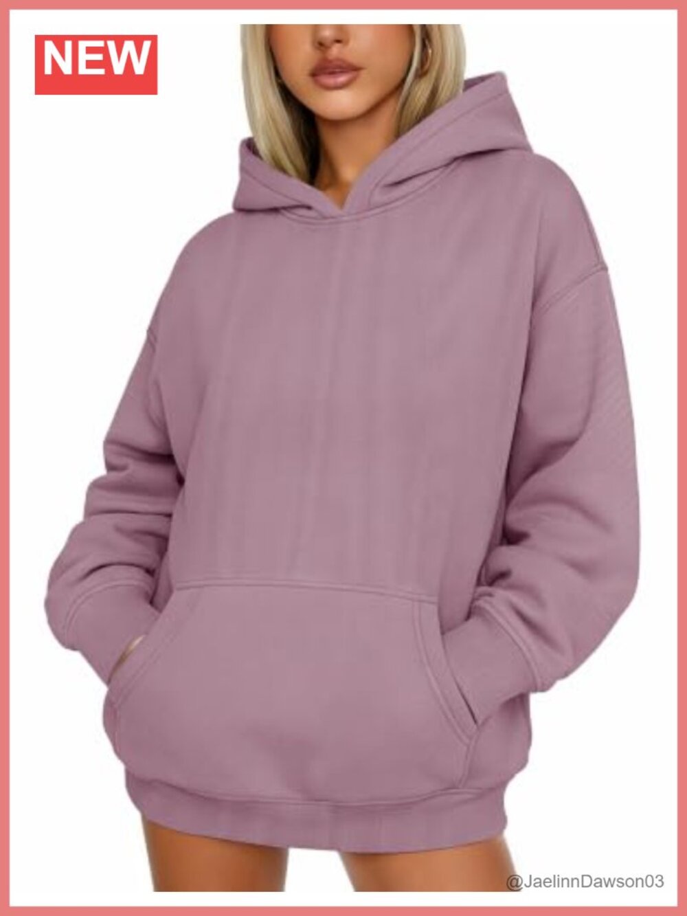 Oversized Fleece Hoodie Pullover Sweatshirt with Pocket